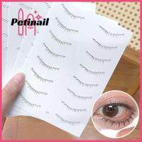 PETINAIL ขนตาล่าง1/2ชิ้นแบบ DIY สติกเกอร์รอยสักมาสคาร่าจำลองแบบธรรมชาติกันน้ำขนตาปลอมสติ๊กเกอร์เครื่องมือแต่งหน้าสติกเกอร์ขนตาเด็กผู้หญิง