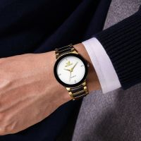 Luxury Black Gold Fashion Business Watches Men Super Slim Watches Stainless Steel Quartz Watch Gold Watchwrist 2023 New Gifts