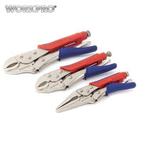 WORKPRO 3PC Locking Pliers Welding Tools Pliers Set 7" 10" Curved Jaw Pliers 6-12" Straight Jaw Pliers