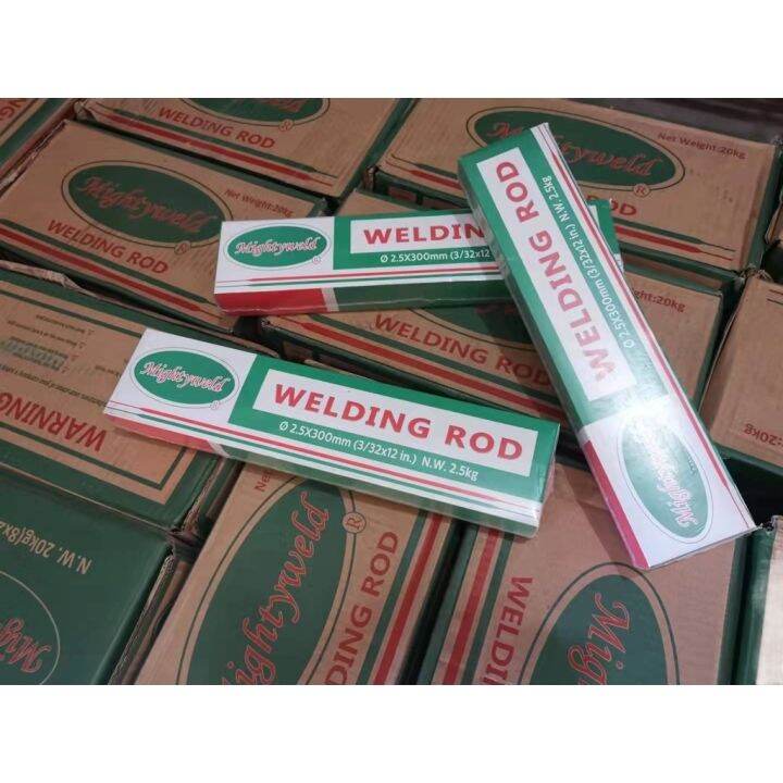 [Per 2.5kg/box] MIGHTYWELD Welding Rod Special 2.5x300mm( 3/32 x 12 in ...
