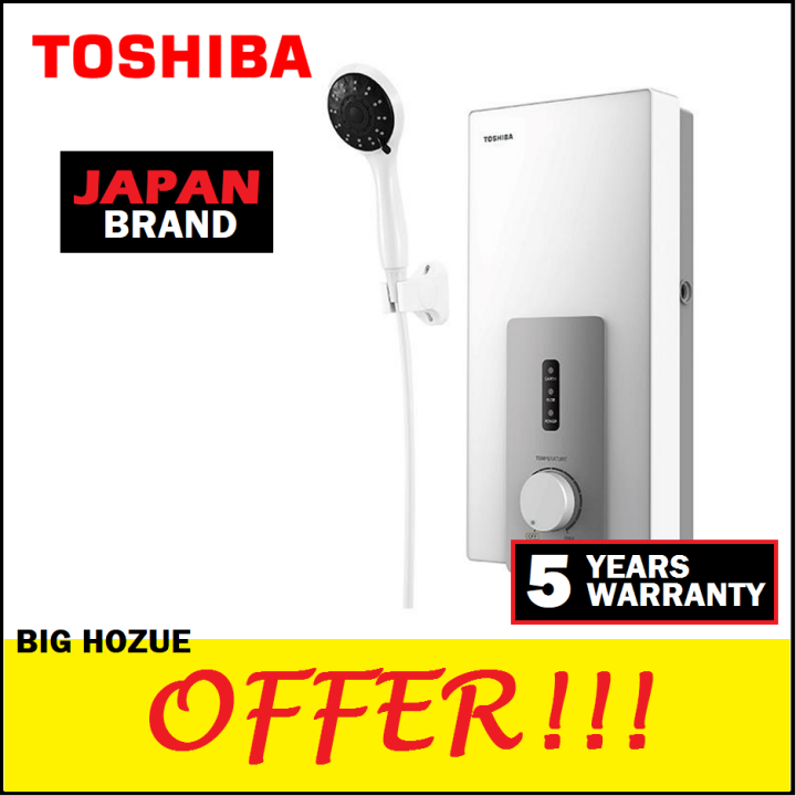 [FAST SHIPPING + ORIGINAL] Toshiba Instant Shower Water Heater DSK38S5MW (No Pump) ELCB Safety