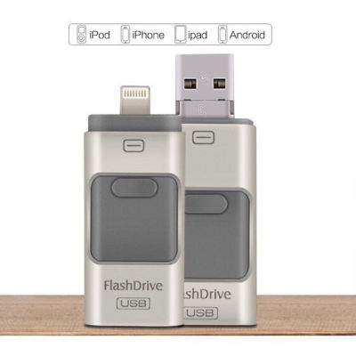 ♥【พร้อมส่ง】 + ฟรี + COD♥ความเร็วที่รวดเร็ว iPhone OTG Android IOS USB 3 In 1บน Go Pendrive หน่วยความจำภายนอก