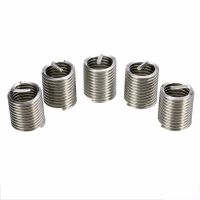 ❁✢❦ 200Pcs M3-M12 304 Stainless Steel Fastening Threaded Insert Inner Wire Screw Sleeve Assortment Kit Repair Kire Screw Repair Tool