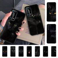 Philander Shop เคสมือถือลายแมวสีดำน่ารักสำหรับ Huawei P30 40 20 10 8 9 Lite Pro Plus Psmart2019