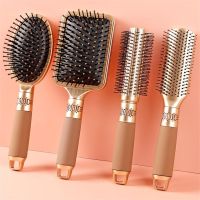 1/4PCS Gold Green Hair Brush Scalp Massage Comb Hairbrush Wet Curly Detangle Hair Brush For Salon Hairdressing Styling Tools 2 1