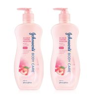 JOHNSON Johnsons Body Care Pink Lotion จอห์นสัน บอดี้ แคร์ โลชั่น สูตรมอยส์เจอร์ 400ml. x 2ขวด