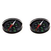 2Pcs 40mm Clear Liquid-Filled Camping Compass Hiking Outdoor Scouts Kit