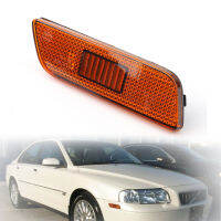 Areyourshop ไฟเลี้ยวด้านขวากันชนหน้า1ชิ้นสำหรับ Volvo S80 1998-2006