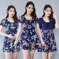 Swimsuit women are thin and fat mm split conservative large 2021 fashion Ko泳衣女显瘦遮肚胖mm分体保守大码2021时尚韩国泡温泉泳装