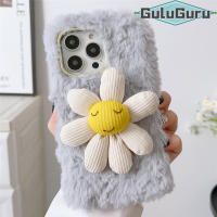 สำหรับ Samsung A11 A21 A21s A31 A51 A71 A10 A10s A20 A20s A30 A30s A50 A50s A70 A70s Furry,INS ยิ้ม Sunflower ตุ๊กตาการ์ตูน Morandi ขนปุยฝาหลังกรณี