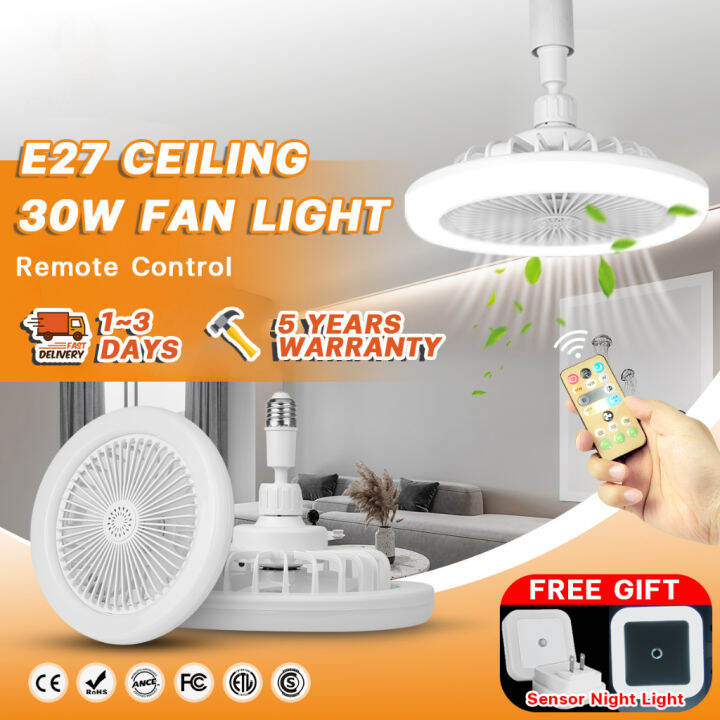 E27 Led Ceiling Fan With Light 30W fan light ceilings fan Remote