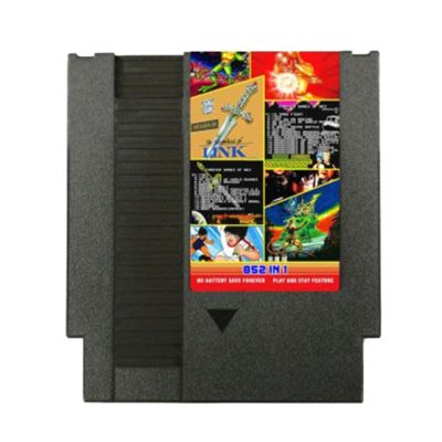 852-In-1 (405+447) Game Cartridge for NES Console, 1024MBit Flash Chip in Use -Blue