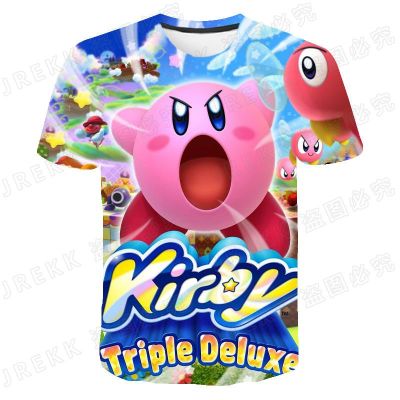 2022 kirby T-Shirt kids 3D Print Anime Cute Streetwear boy girl Fashion Casual Clothes T Shirt Kids Hip Hop Tees Tops