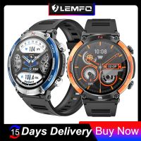 LEMFO X11 1.52 จอแสดงผล Smart Watch Men Compass Bluetooth Call Health Monitoring กันน้ํา True Liveness Smartwatch men