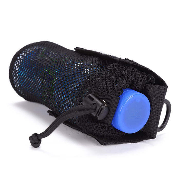 กระเป๋าใส่ขวดน้ำตาข่ายอเนกประสงค์สำหรับกีฬากลางแจ้ง-molle-ถุงใส่แก้วน้ำแขวนเอวสำหรับขี่ปีนเขา