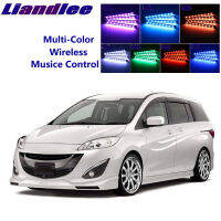 LiandLee Car Glow Interior Floor Decorative Atmosphere Seats Accent Ambient Neon light For Mazda5 Premacy MK2 2005~2010