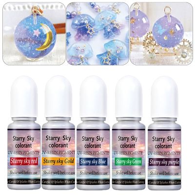 5สีอีพ็อกซี่เรซิ่นเม็ดสีอีพ็อกซี่เรซิ่นสีเรซิ่นสี UV เรซิ่น Dy สำหรับ Art เรซิ่น Pigment เครื่องประดับสี Craft