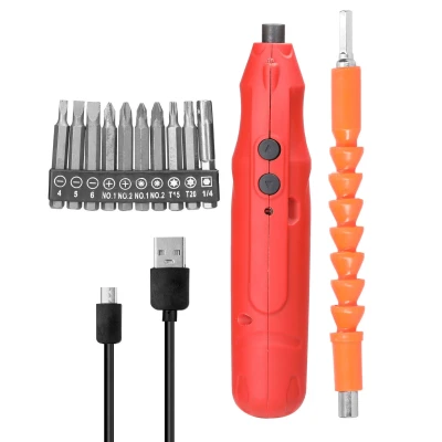 KKmoon ไขควงไฟฟ้าชาร์จ USB
ไร้สาย,เครื่องมือช่างขนาดเล็กไขควงมัลติฟังก์ชั่นสำหรับซ่อมนาฬิกาอุปกรณ์อิเล็กทรอนิกส์