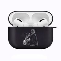 เคส Airpod รูปหัวใจแฟชั่น3สำหรับ2 1 Pro Air Pods Pro กล่องหูฟังสีดำอะแดปเตอร์ป้องกันท้องฟ้าเต็มไปด้วยดวงดาว