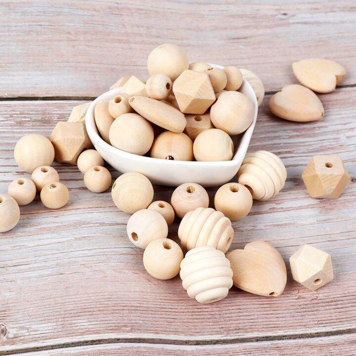 tyry-hu-45pc-wooden-natural-beads-sets-spiral-baby-teething-toys-handmade-making-necklace-bracelet-diy-crafts-baby-teethers