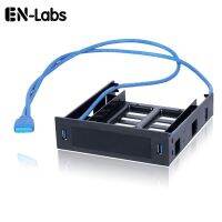 En-Labs 2 X USB 3.0แผงด้านหน้า W/ 3.5 "อุปกรณ์/HDD หรือ2.5" SSD/HDD เพื่อ5.25ฟลอปปี้เพื่อช่องใส่ไดรฟ์ถาดแปลง Feona