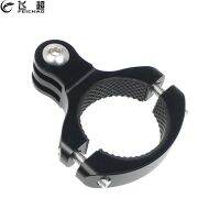 Feichao Alloy Bike Motorcycle Handlebar Clamp Mount O Type Roll Bar Holder Bicycle Seatpost Clip for Gopro 10 9 8 7 Sport Camera Cleaning Tools