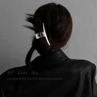 [COD] Korean cold geometric grab clip hair Internet celebrity fashion simple back head shark temperament all-match accessories female