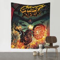 Ghost Rider 60 * 51in/152*130Cm การ์ตูน Tapestry Ins ผนังผ้าพื้นหลังห้องรับแขกห้องนอนตกแต่งผนังตกแต่งห้องนอนการตกแต่งบ้าน