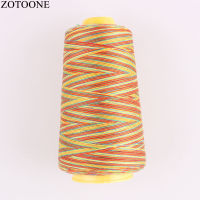 ZOTOONE 40วินาที2 3000หลาโพลีเอสเตอร์จักรเย็บผ้าเย็บปักถักร้อยหัวข้อที่มีสีสันเครื่องเส้นด้ายสำหรับหนังผ้าด้ายเย็บผ้าอุปกรณ์เสริม D