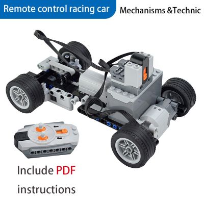 [ขายดี2023] ชิ้นส่วนไฟฟ้าในรถยนต์ทางเทคนิคของผู้เชี่ยวชาญ MOC บล็อกตัวต่อพร้อมของเล่นตัวต่อมอเตอร์รถยนต์ RC สำหรับเด็กของขวัญ