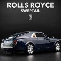 1/24ม้วน-Royce Sweptail รถโลหะผสมรุ่นรถยนต์ของเล่นโลหะโมเดลรถจำลอง Sound Light คอลเลกชันของขวัญเด็ก