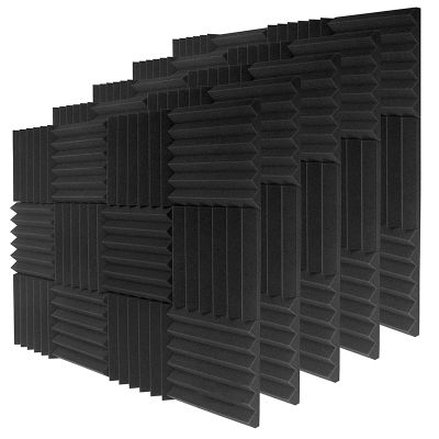 24Pcs Foam Sound Panels 2 Inchx12 Inchx12 Inch,Fast Rebound High Density Panels, Sound Absorbing Panel for Studio&amp;Home