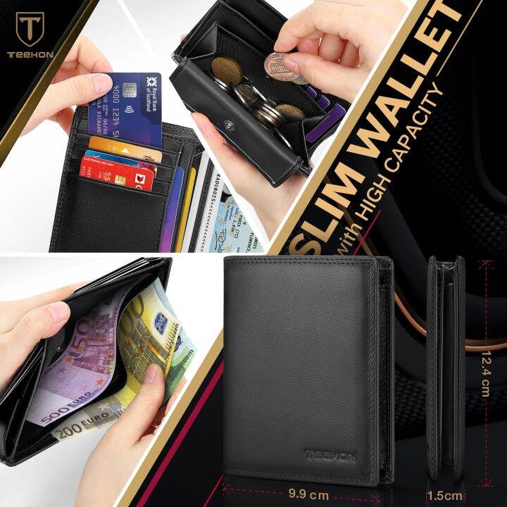 layor-wallet-teehon-2021กระเป๋าสตางค์แฟชั่นหรูหราผู้ชายหนังแท้กระเป๋าใส่เหรียญกระเป๋าใส่บัตร-rfid