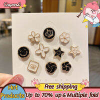 ?【HOT SALE】 10 เสื้อPCเข็มกลัดหัวเข็มขัดกระดุมมุกคอPINผู้หญิงCufflinksตกแต่ง???