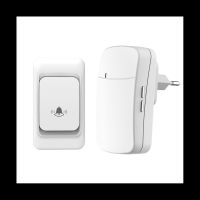 ▦❍ Outdoor Wireless Door Bell Chime Kit 300M Remote Control Home Welcome My Melody Ring Doorbell EU Plug