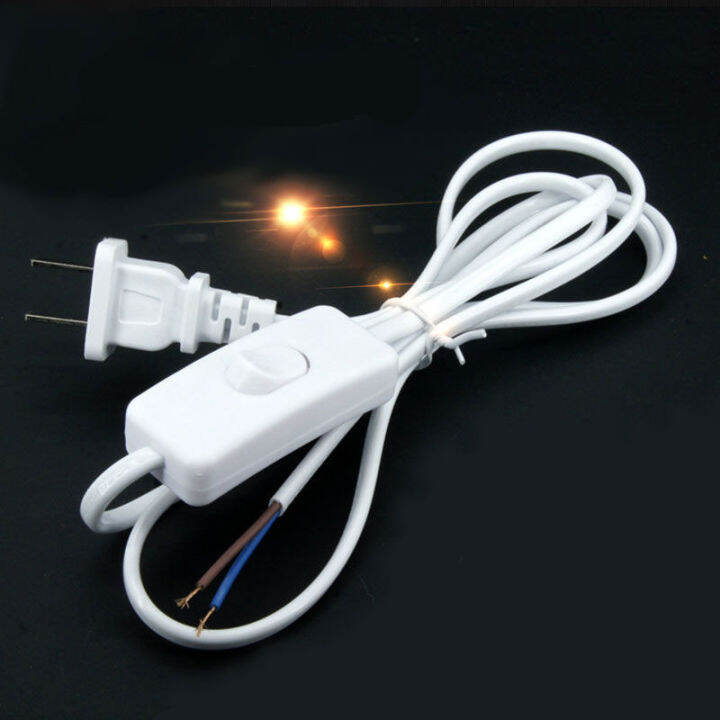 303 Button Switch Plug Wire with Line Length Power Cord for Desk