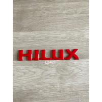 โลโก้ HILUX TOYOTA VIGO ขนาด19x3.5cm. สีแดง พลาสติก