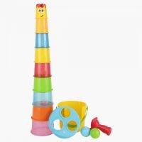 Bkids - Giraffe Giant Stack N Drop : ของเล่นถ้วยเรียงชั้นยีราฟ