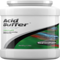 Seachem Acid Buffer™ ปรับ pH เป็น 5.0—8.0 ออกแบบมาเพื่อใช้ในตู้ปลาที่ปลูกไม้น้ำ Acid Buffer™ 600g