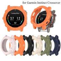 Protective Case for Garmin Instinct Crossover Watch Silicone Protector Cover Slim Bumper Hollow-out Shell for Instinct Crossover