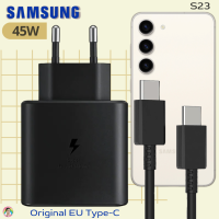 ที่ชาร์จ Samsung 45W (EU) สำหรับ ซัมซุง S23 และมือถือทุกรุ่น หัวชาร์จ Usb-C สายชาร์จ Type-C (5A) ยาว1ม. และ 2ม. รองรับการชาร์จด่วนแบบพิเศษ Adaptive Fast Charging