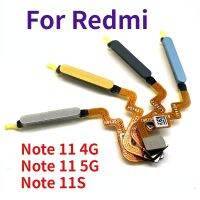 สำหรับ Redmi Note 11S Note11s โน้ต11 4G 5G เซ็นเซอร์ลายนิ้วมือของแท้บ้านกุญแจสายเฟล็กซ์ริบบอนปุ่มเมนู