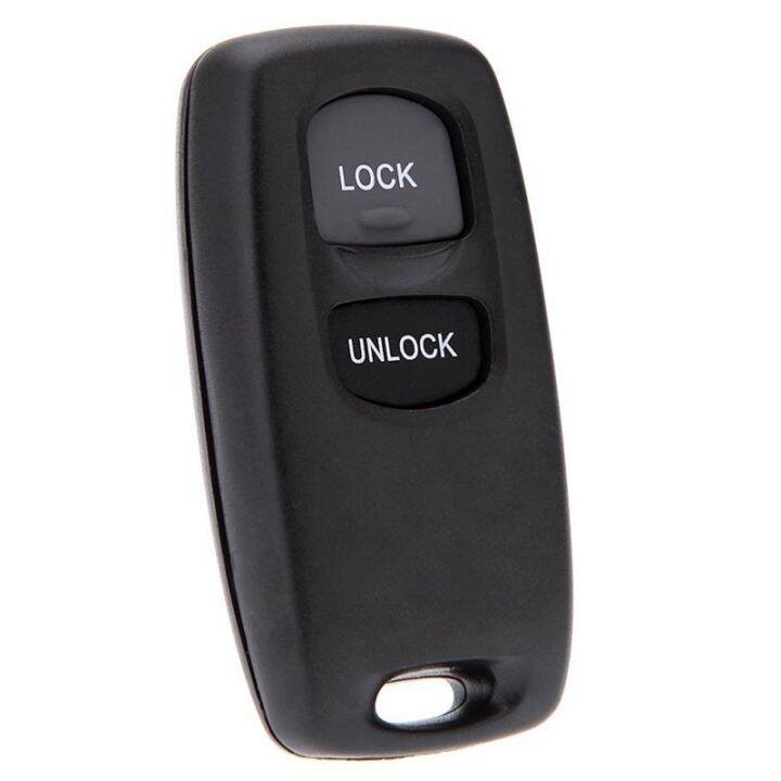 uncut-key-replacement-2-button-keyless-entry-remote-key-fob-shell-case-and-button-pad-compatible-with-mazda-2-3-6-323-626