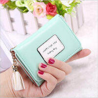 Fashion Womens Wallet Letter Print Pu Leather Short Hasp Coin Purses Female Three Fold Card Holder Ladies Clutch Bag Money Clip