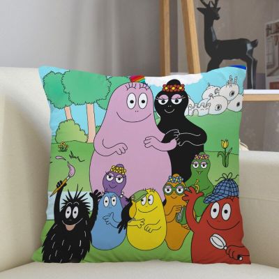 ปลอกหมอน Barbapapa Musife ที่กำหนดเองปลอกหมอนตารางปลอกหมอนติดซิป35X35,40X40,45X45cm ลดลง