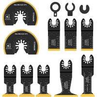 【hot】✹❍  10Pcs Oscillating Saw Blades Bi-metal Titanium Coated Multitool Wear Resistant Fast Cutting