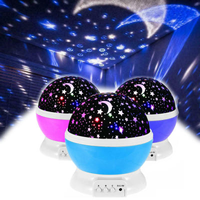 Star Sky Rotating Starry Lamp Atmosphere Lamp Kids Gift Disco Ball LED Ambient Neon Night Light Projector For Baby Room Decor