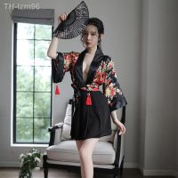?แฟนสาว ชุดชั้นใน ชุดนอนที่สวยงาม คอสเพลย์ชุดนอน Japanese kimono uniform temptation to suit the exposed breast lovely female role playing A - 247