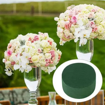 10Pcs Floral Foam Blocks, Flower Holder Flower Styrofoam Green Bricks  Applied Dry or Wet for Artificial Flowers Retail