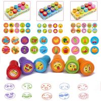 10Pcs/Set Kids Drawing Tools Education Toys Cartoon Animal Fruit Smiley Dinosaur Stamps Funny Graffiti Drawing Toys